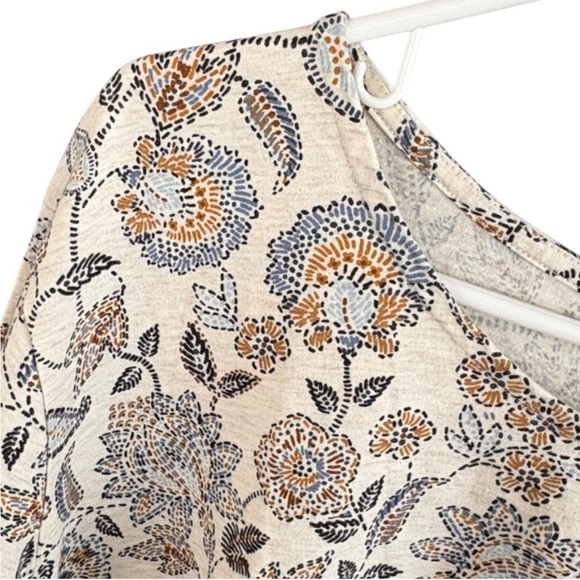 EUC J. Jill Pima Cotton Floral Paisley
Short Sleeve Top Size 4X - Picture 7 of 8